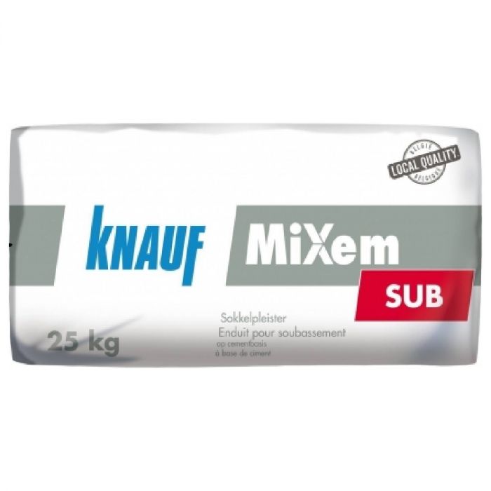Knauf MiXem Sub Cementpleister Binnen/Buiten 25kg 494980